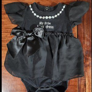 3-6M Onesie My little black dress